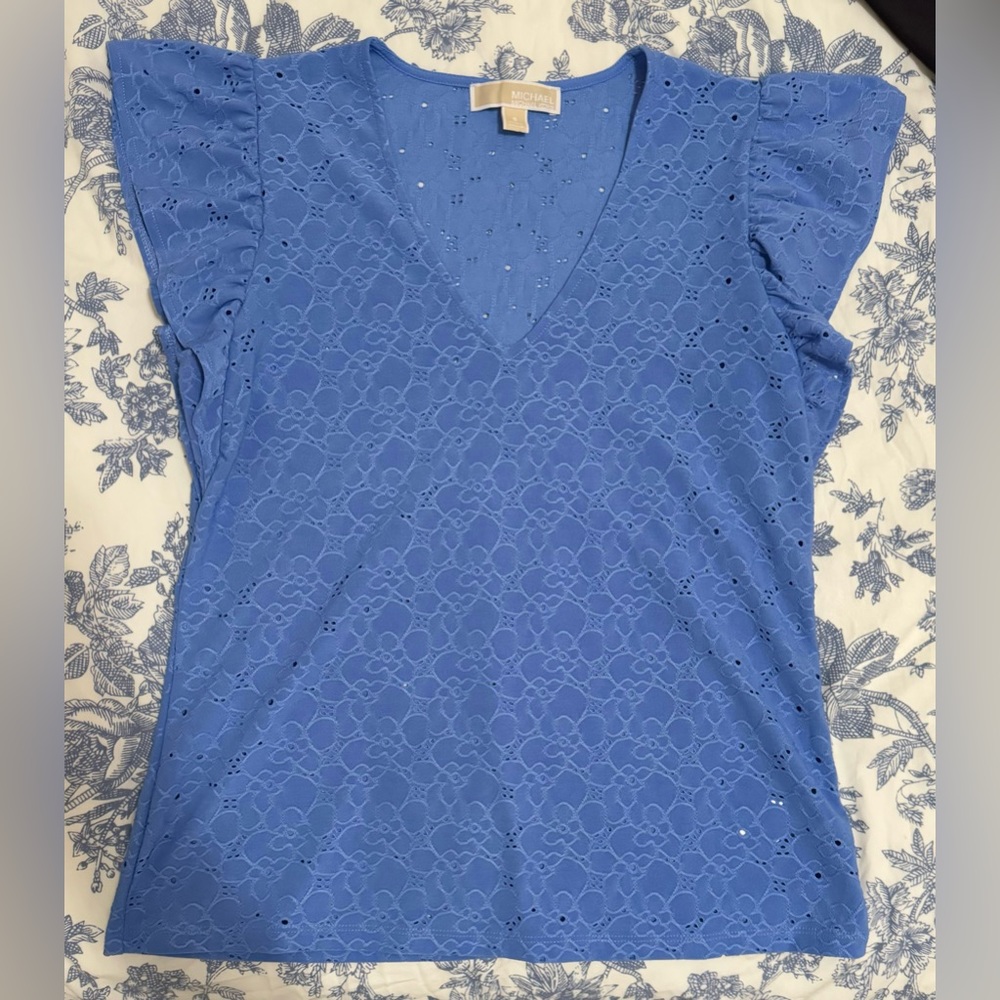 Michael Kors light blue blouse